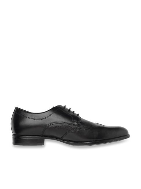 geox men's u iacopo black leather derby shoes