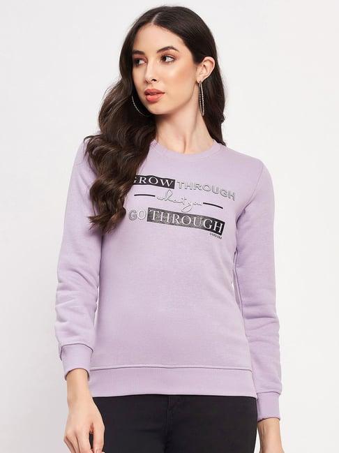 duke purple printed sweatshirt