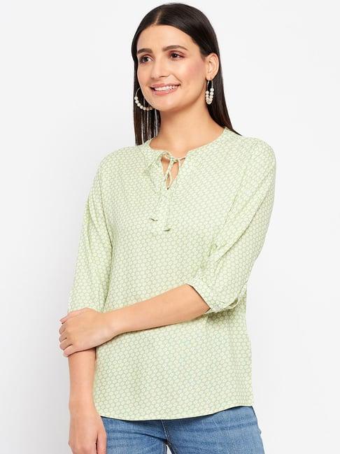 duke green printed top