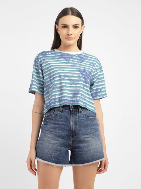 levi's blue striped t-shirt