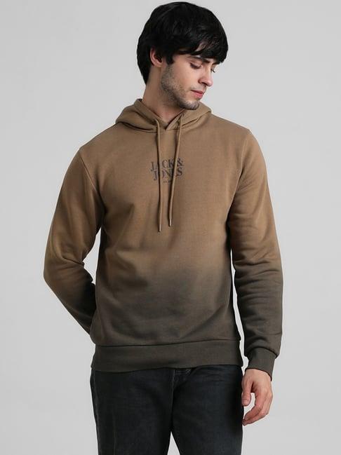 jack & jones otter regular fit ombre hooded sweatshirt