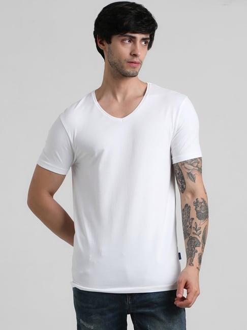 jack & jones white regular fit t-shirt