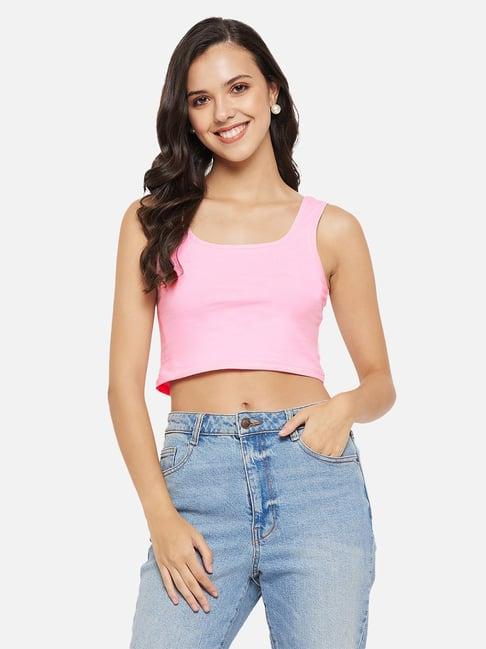 hypernation pink crop top