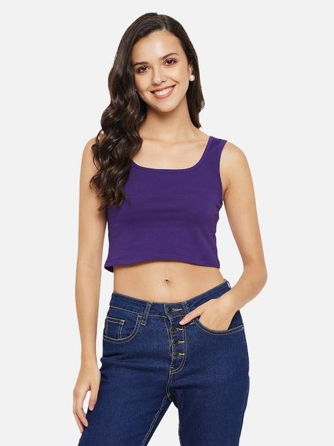 hypernation purple crop top