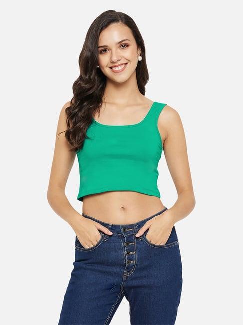 hypernation green crop top