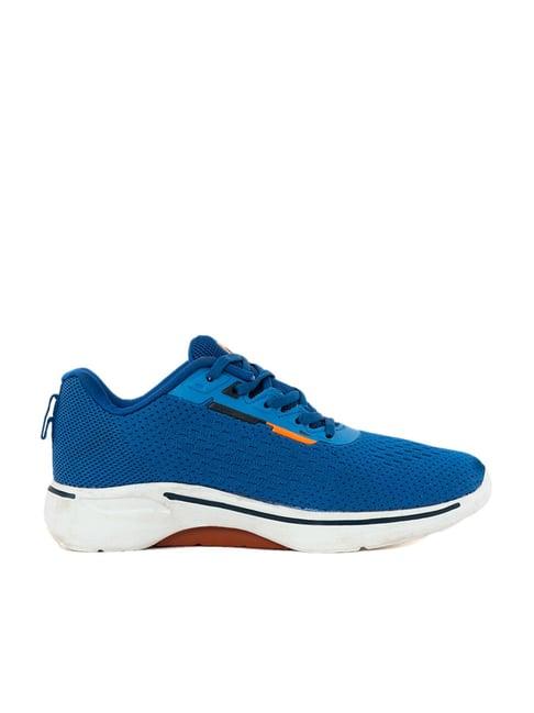 khadim men's blue running shoes