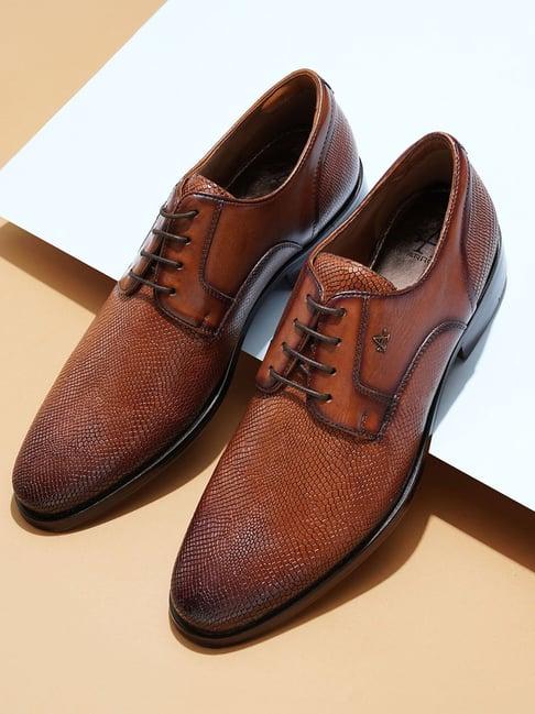 arrow men's crimson tan derby shoes