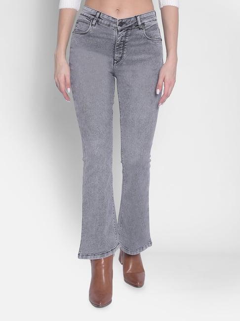 crimsoune club grey bootcut mid rise jeans