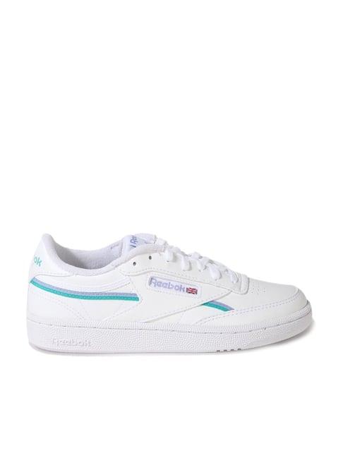 reebok women's club c 85 vegan white casual sneakers