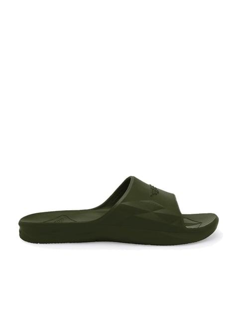 red tape men's olive slides