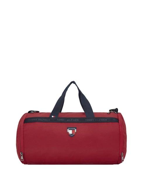 tommy hilfiger wesley burgundy medium gym bag