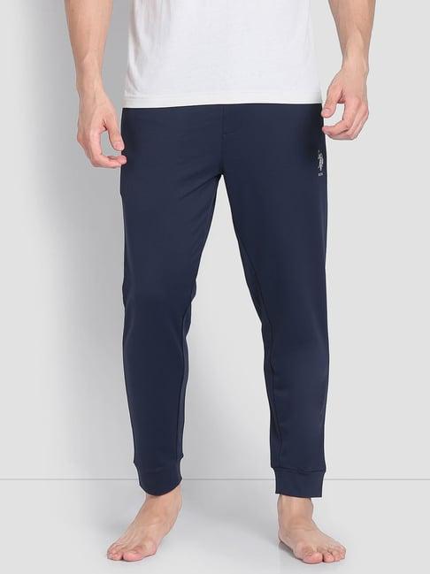 u.s. polo assn. blue cotton regular fit lounge pants