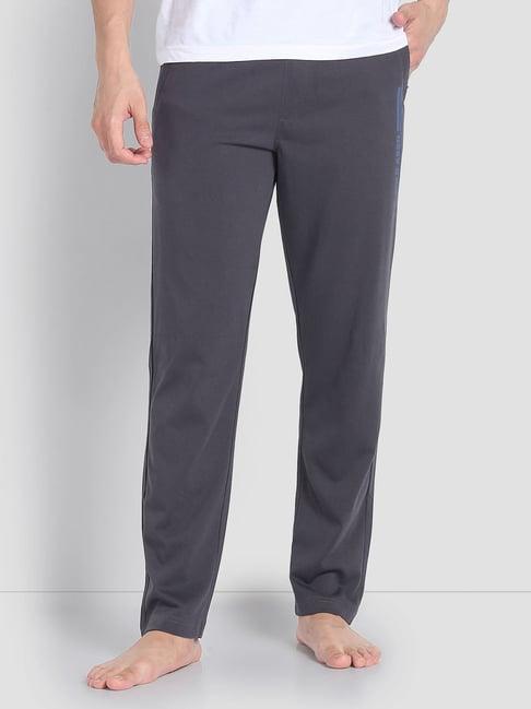 u.s. polo assn. grey cotton regular fit lounge pants