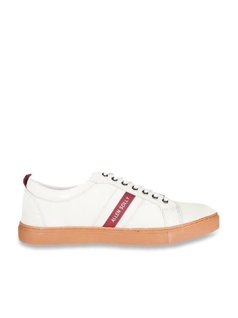 allen solly men's white casual sneakers