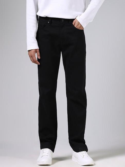 ascot by westside black relaxed fit chinos