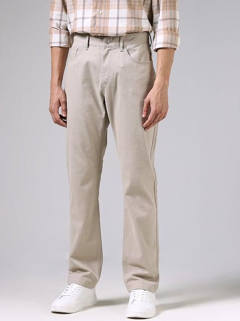 ascot by westside beige relaxed fit chinos