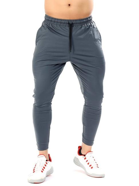 fuaark grey regular fit sports trackpants