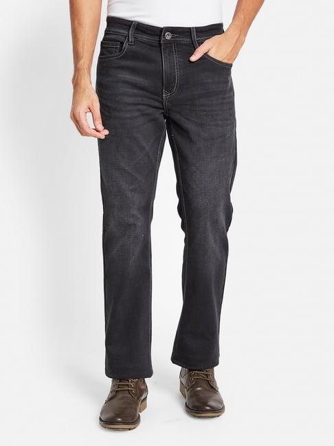 octave grey cotton regular fit jeans