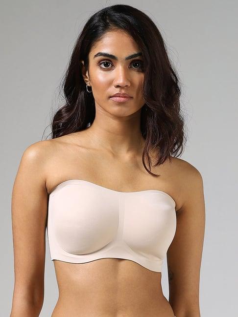 wunderlove by westside nude strapless bra