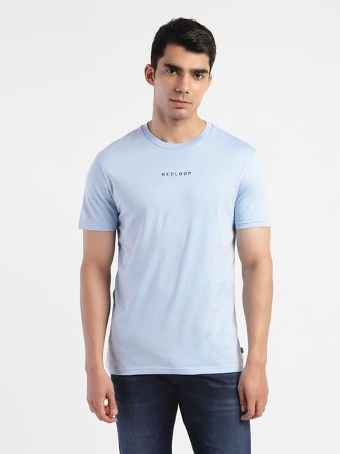 levi's blue cotton regular fit t-shirt