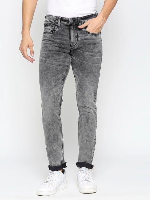 being human grey skinny fit lightly washed jeans