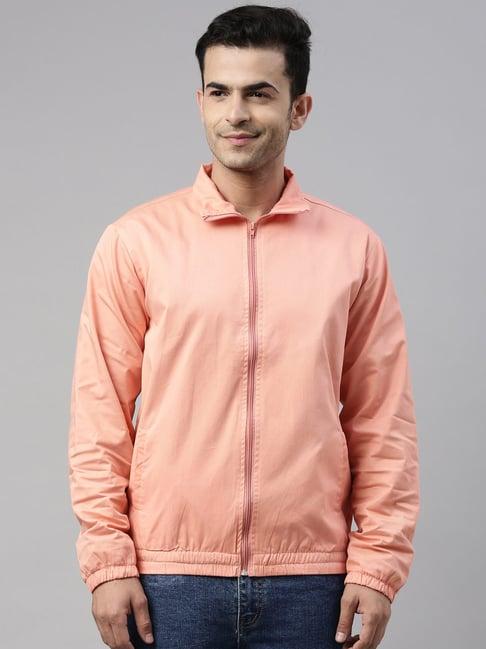 cinocci pink cotton slim fit jacket