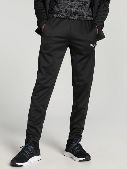 puma evostripe black slim fit sports trackpants