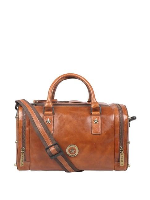 hidesign rebels lenin 03 cherokee brown medium duffle bag