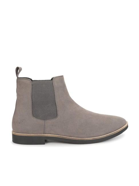 yoho men's monsoon grey chelsea boots