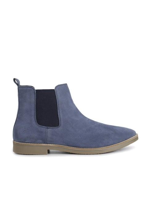 yoho men's blue chelsea boots