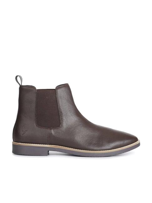 yoho men's brown chelsea boots