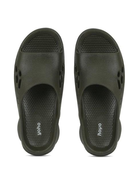 yoho men's dolphy olive slides