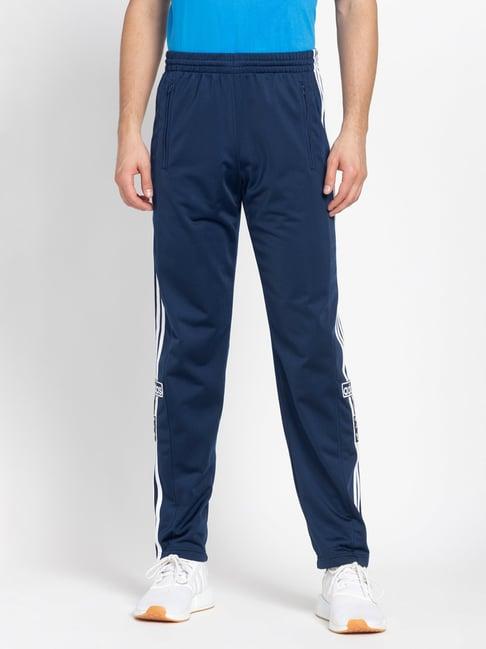 adidas originals adibreak night indigo regular fit striped trackpants