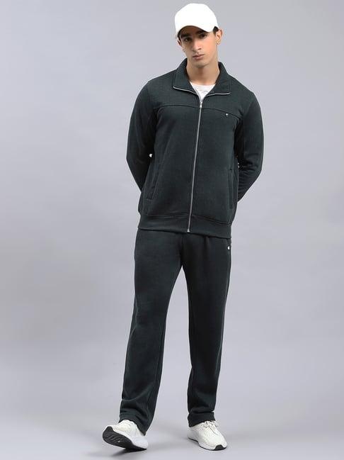 monte carlo dark green cotton regular fit tracksuit