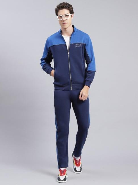 monte carlo navy cotton regular fit tracksuit