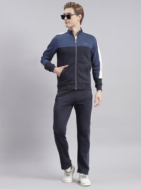 monte carlo navy cotton regular fit tracksuit