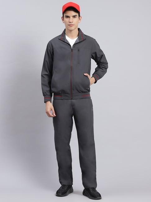 monte carlo dark grey cotton regular fit tracksuit