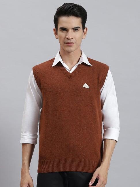 monte carlo rust regular fit sweater