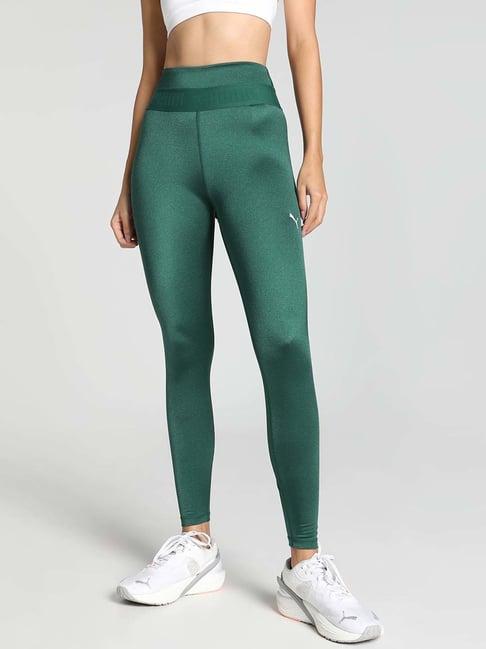 puma green high rise sports tights