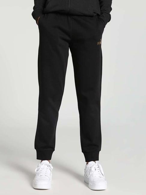 puma black mid rise sweat pants