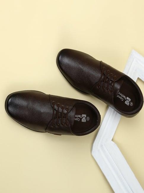 red chief men's brown derby shoes