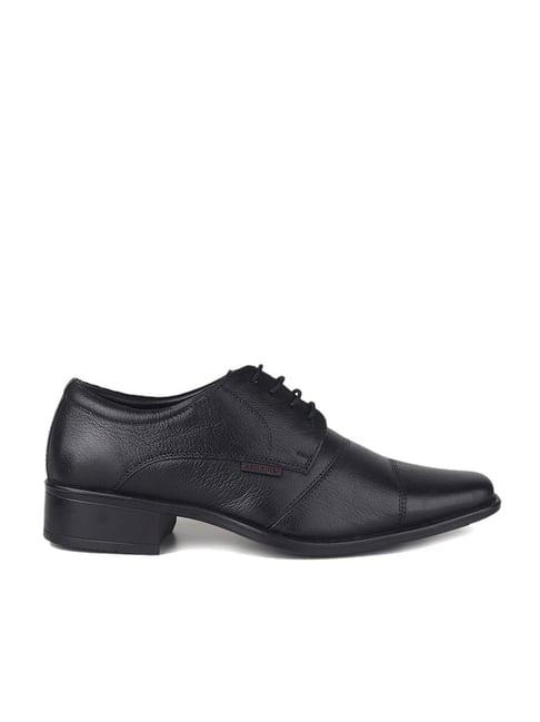 red chief men's black derby shoes