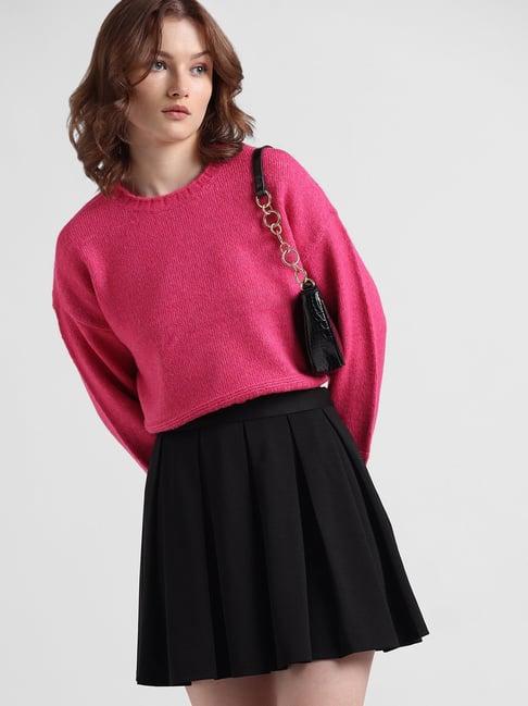 only fuchsia relaxed fit pullover