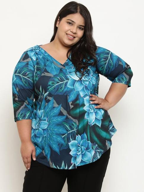 amydus blue printed top