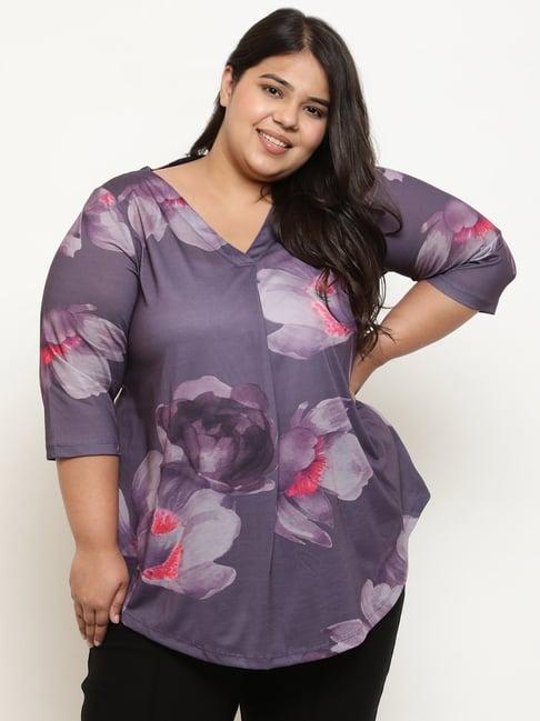 amydus purple printed top