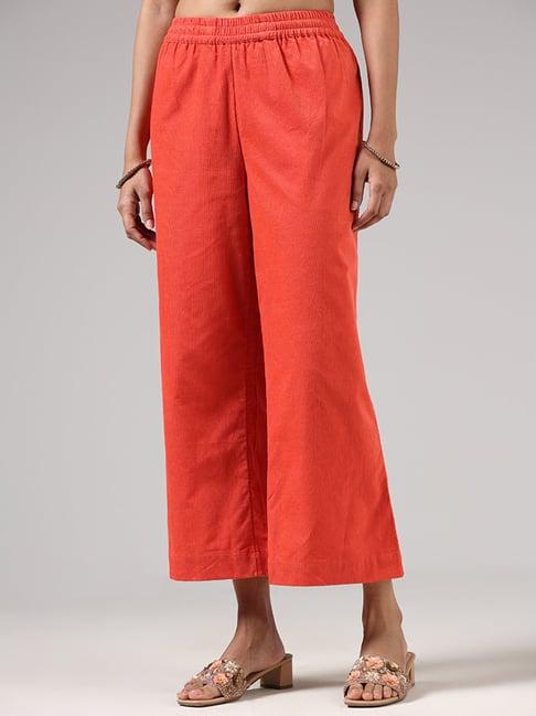 utsa by westside solid rust palazzos