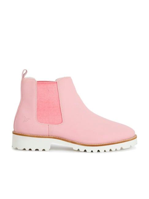 yoho women's rose pink chelsea boots