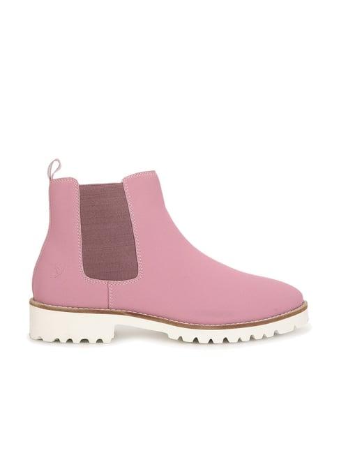 yoho women's pink chelsea boots