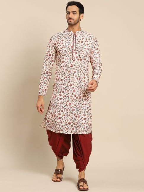 kisah multicolored regular fit embroidered kurta bottom set