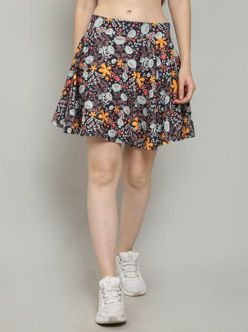 n-gal multicolor floral print mini skirt